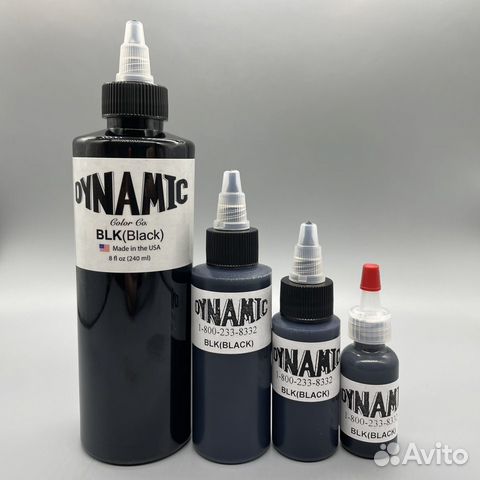 Краска для тату Dynamic Black контурная