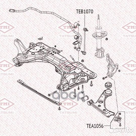 Опора шаровая перед прав/лев TEA1056 TEA105