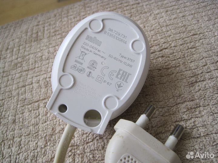 Зарядное для эл. зубной щетки Braun Type:3757