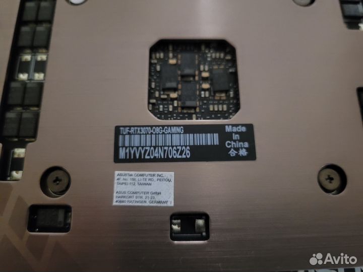 Видеокарта Asus GeForce RTX 3070 TUF Gaming OC
