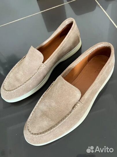 Лоферы новые 42 размер натуральная замша 28 см