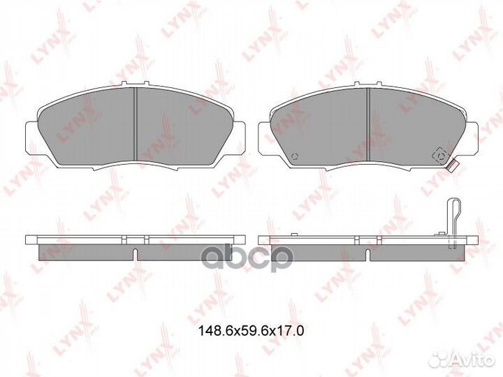 Колодки передние lynxauto BD-3411 BD-3411 lynxauto
