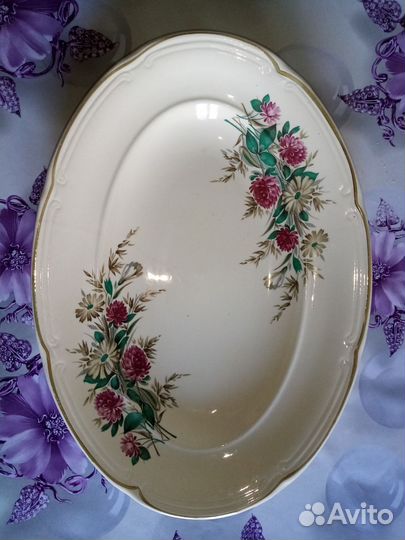 Блюдо фаянс зик