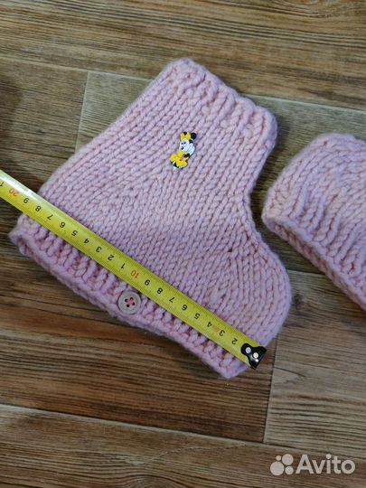 Чехлы на коньки и повязка розовые