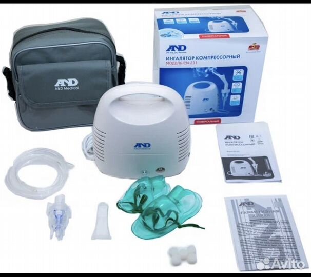 Компрессорный ингалятор (небулайзер) AND CN-233