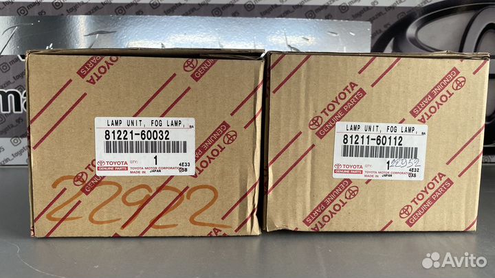 Фара противотуманная toyota LC100