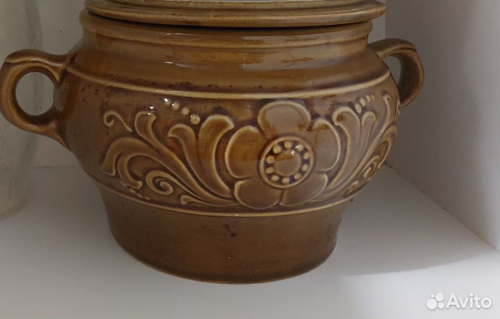 Горшок керамический и кувшин СССР