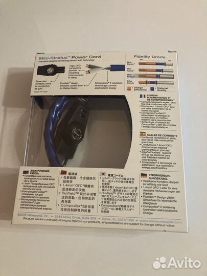 Силовой кабель WireWorld Mini-Stratus 1.0 m