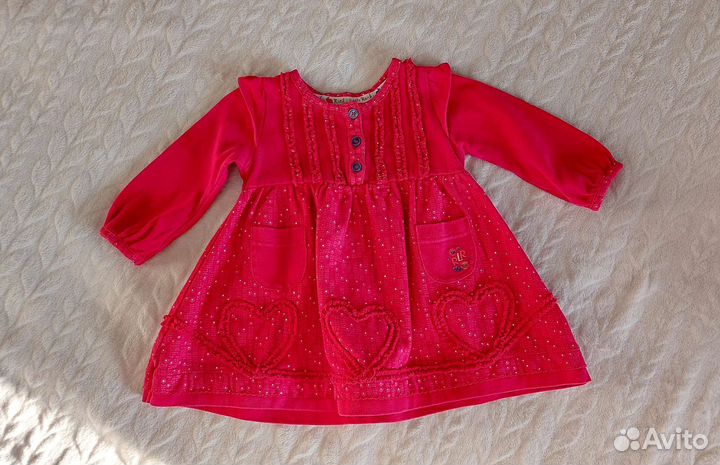 Вещи пакетом на девочку р.68-74