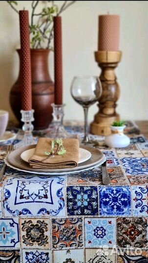 Скатерть водоотталкивающая Мозайка