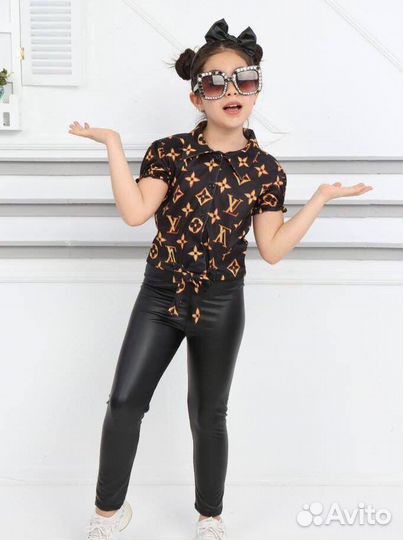 Костюм-двойка для девочки новый 5/6, 9/10 лет