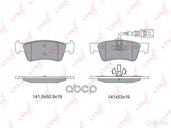 Колодки тормозные дисковые зад BD8039 lynxauto