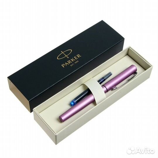 Ручка перьевая Parker Vector XL F21, лиловый метал