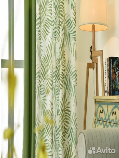 Шторы листья папоротника
