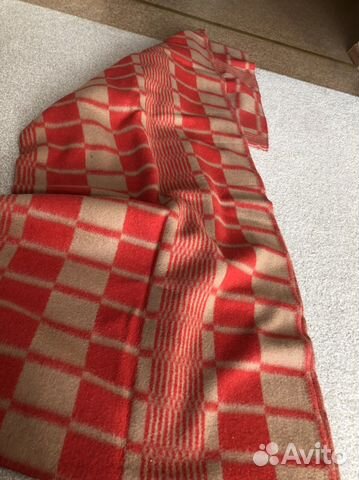 Плед одеяло СССР Шерсть Винтаж