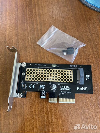 Адаптер m.2 nvme pci-e 3.0 x4