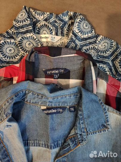 Рубашки на мальчика 122-128 рост