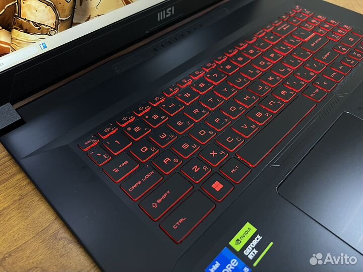 Игровой MSI 17' новый RTX i5 12gen ddr5