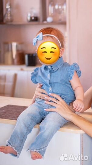 Рубашка для девочки 80 86