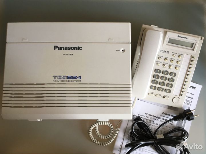 Panasonic атс KX-TES824 + системный тел. KX-T7730