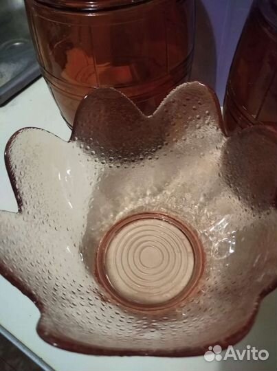 Посуда цветное стекло