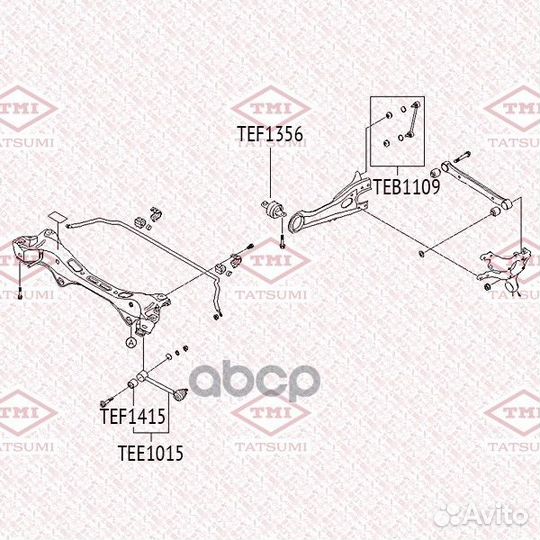 Стойка стабилизатора зад прав/лев TEB1109 T