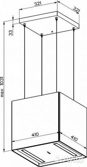 Вытяжка faber soft cube cacao orinoco