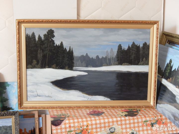 Картина, живопись, масло, холст