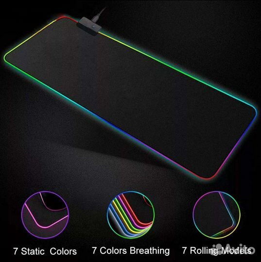 Игровой коврик для мыши с подсветкой