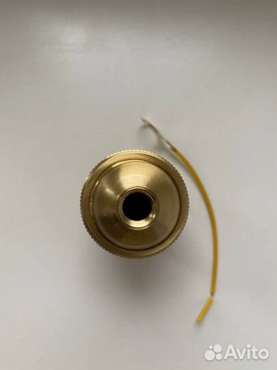 Патрон декоративный ретро е27 золотой латунь