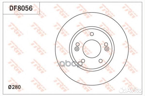 Диск торм Hyundai i30 Kia Ceed df8056 TRW
