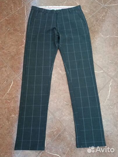 Брюки в клетку на подростка 164-170
