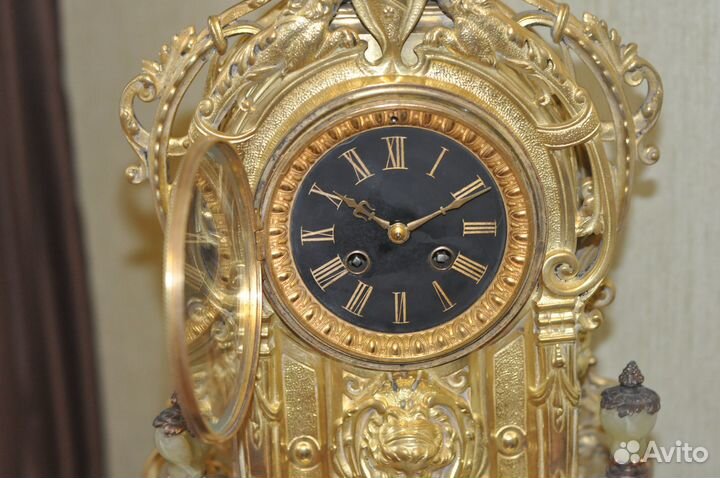 Старинные каминные часы Французские 500