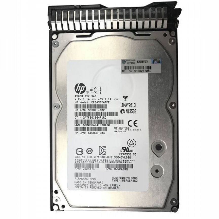 [653951-001] Жесткий Диск Hp 450gb Sas 3,5" Hdd 653951-001