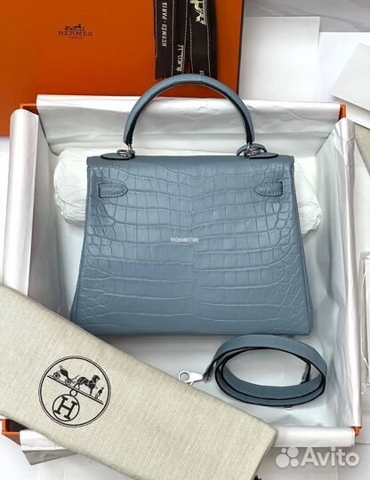 Сумка Hermes Kelly 25 из матовой кожи крокодила