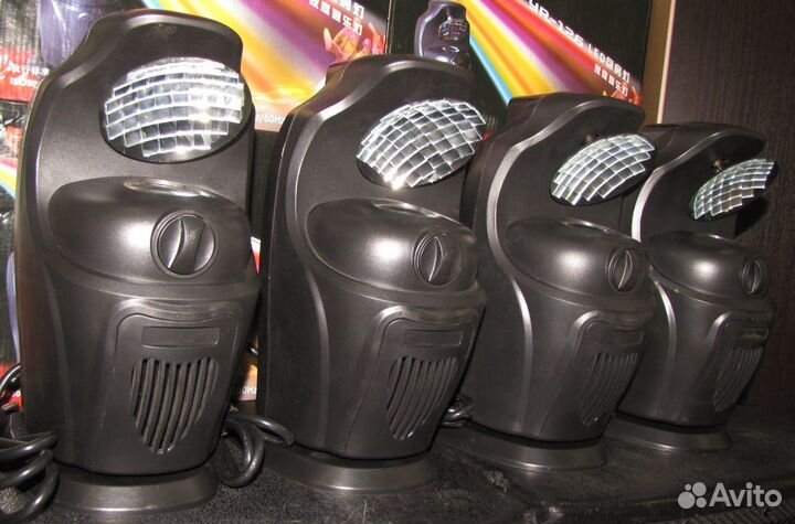 Светомузыка YR126 4шт LED Сканер RGB Pro Mic Strob