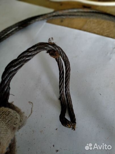 Трос буксировочный металлический СССР