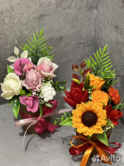 Букет из мыла учителю