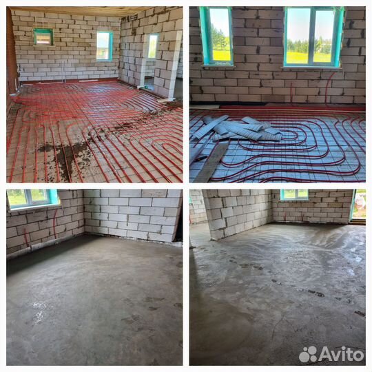 Затирка бетонных полов вертолетом