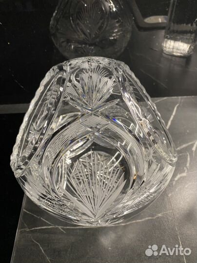 Ваза, конфетница, фруктовница хрусталь