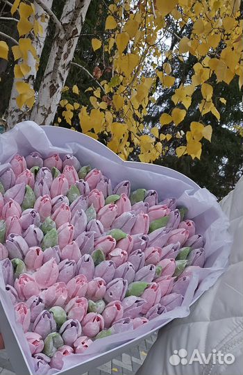 Букет из зефирных цветов