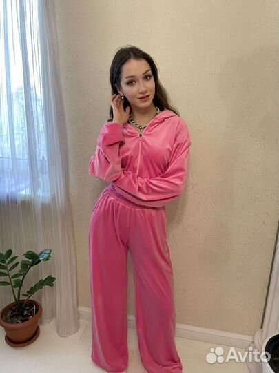 Бархатный велюровый костюм