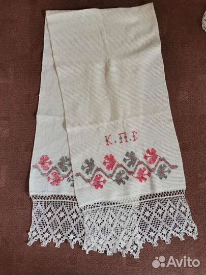 Рушник вышивка кружево