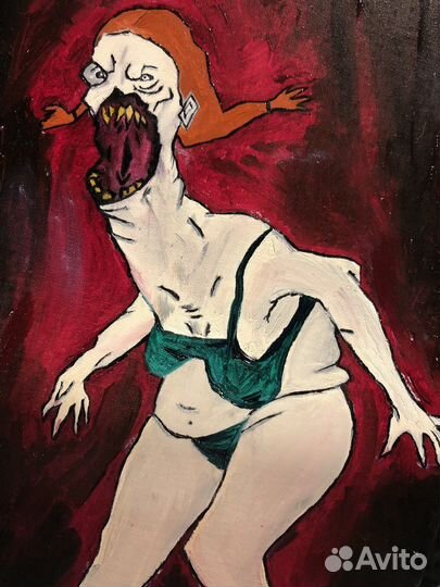 Картина маслом на холсте (Хэллоуин)