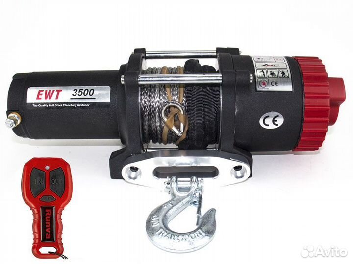 Лебедка Runva EWT 3500 A SR с синтетическим тросом