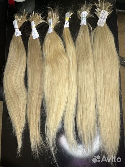 Волосы для наращивания б/у много