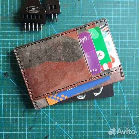 Кошелек - портмоне Картхолдер ручной работы