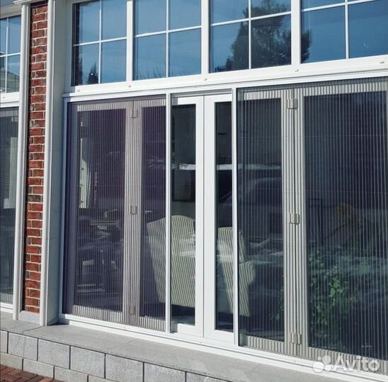 Москитная сетка плиссе гармошка