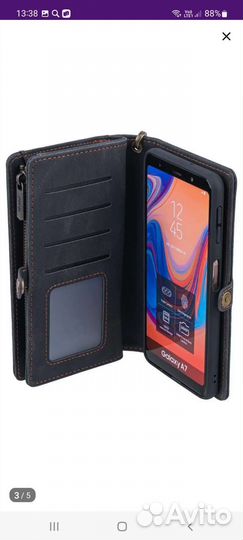 Чехол кошелек для Самсунг Galaxy А7 новый