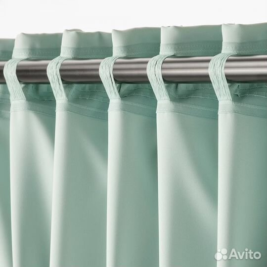 Шторы затемняющие Икеа Майгулл (мятные), 2 шт